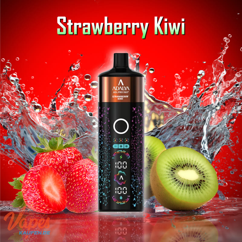ADALYA EDITION 20K ADL PRO 360° Vape mit 2 % Nikotin – Geschmacksrichtung Strawberry Kiwi