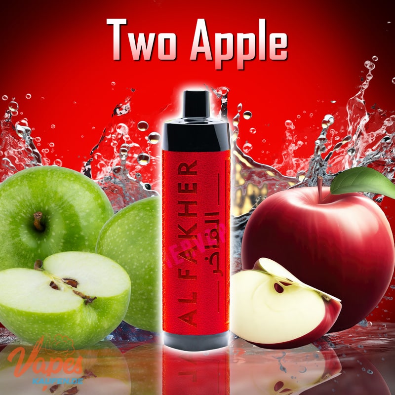 al fakher 8000 vape two apple doppel-apfel