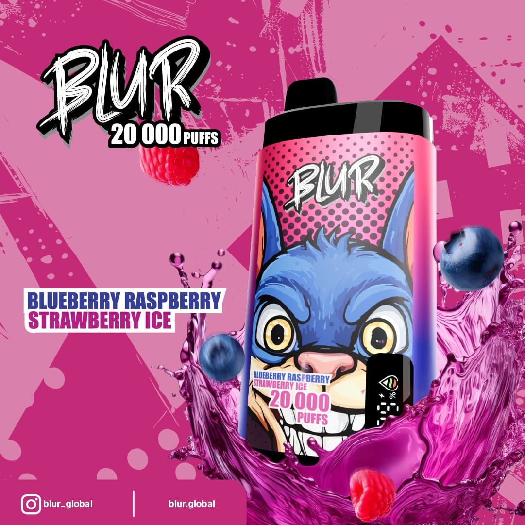 Blur Vape 20000 blueberry raspberry strawberry ice