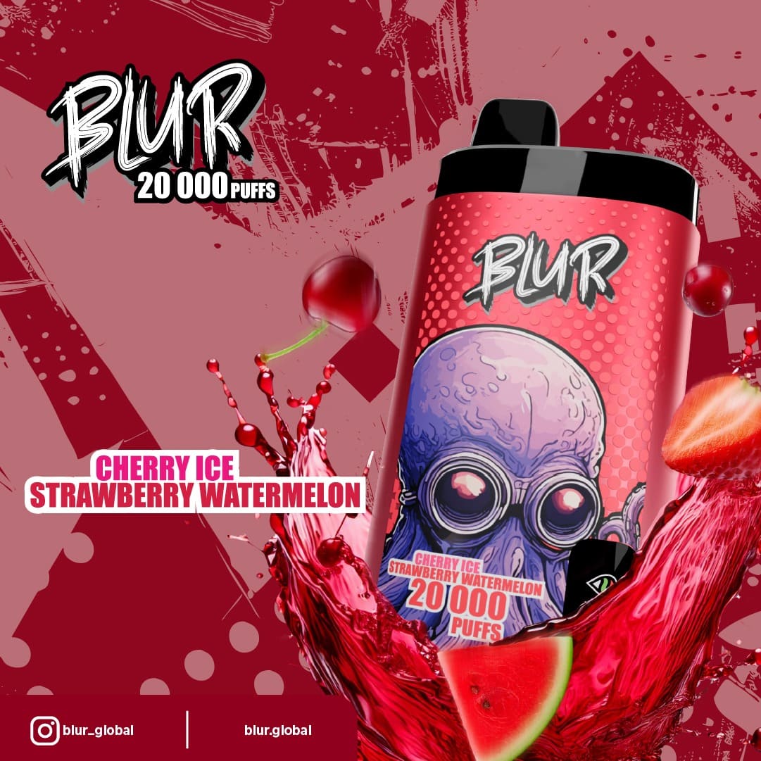 Blur Vape 20000 cherry ice strawberry watermelon