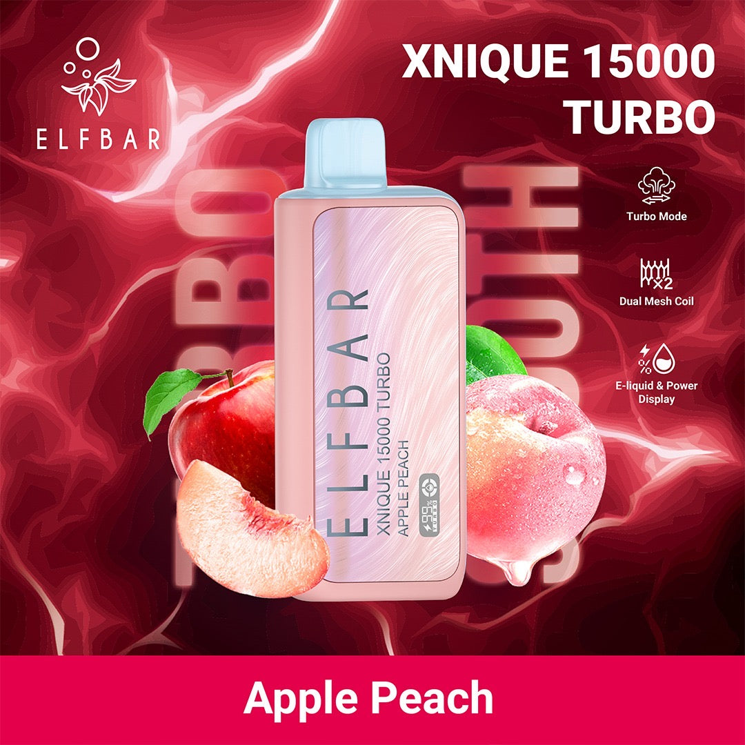 Elfbar Xnique Turbo 15.000 Apple Peach