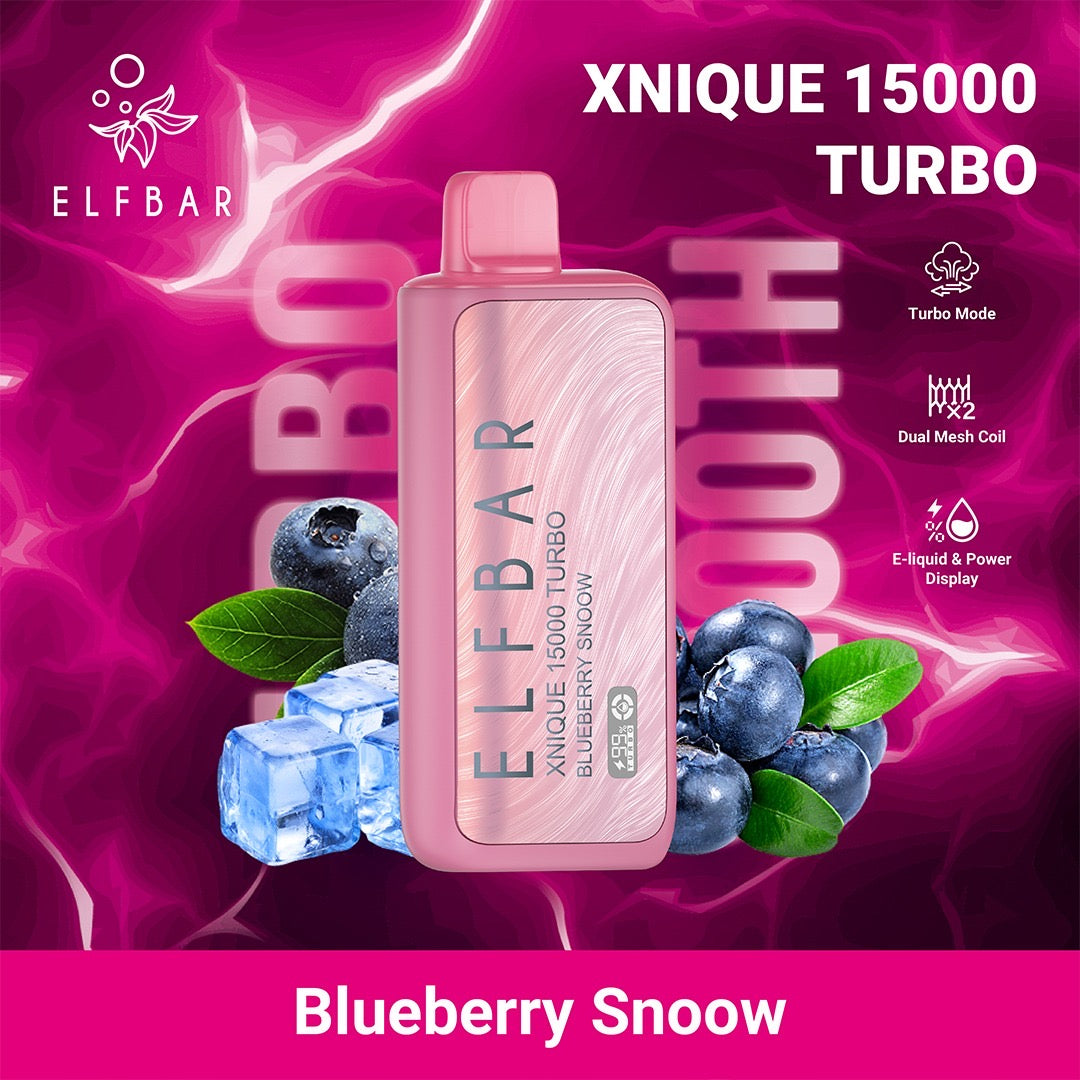 Elfbar Xnique Turbo 15.000 Blueberry Snoow