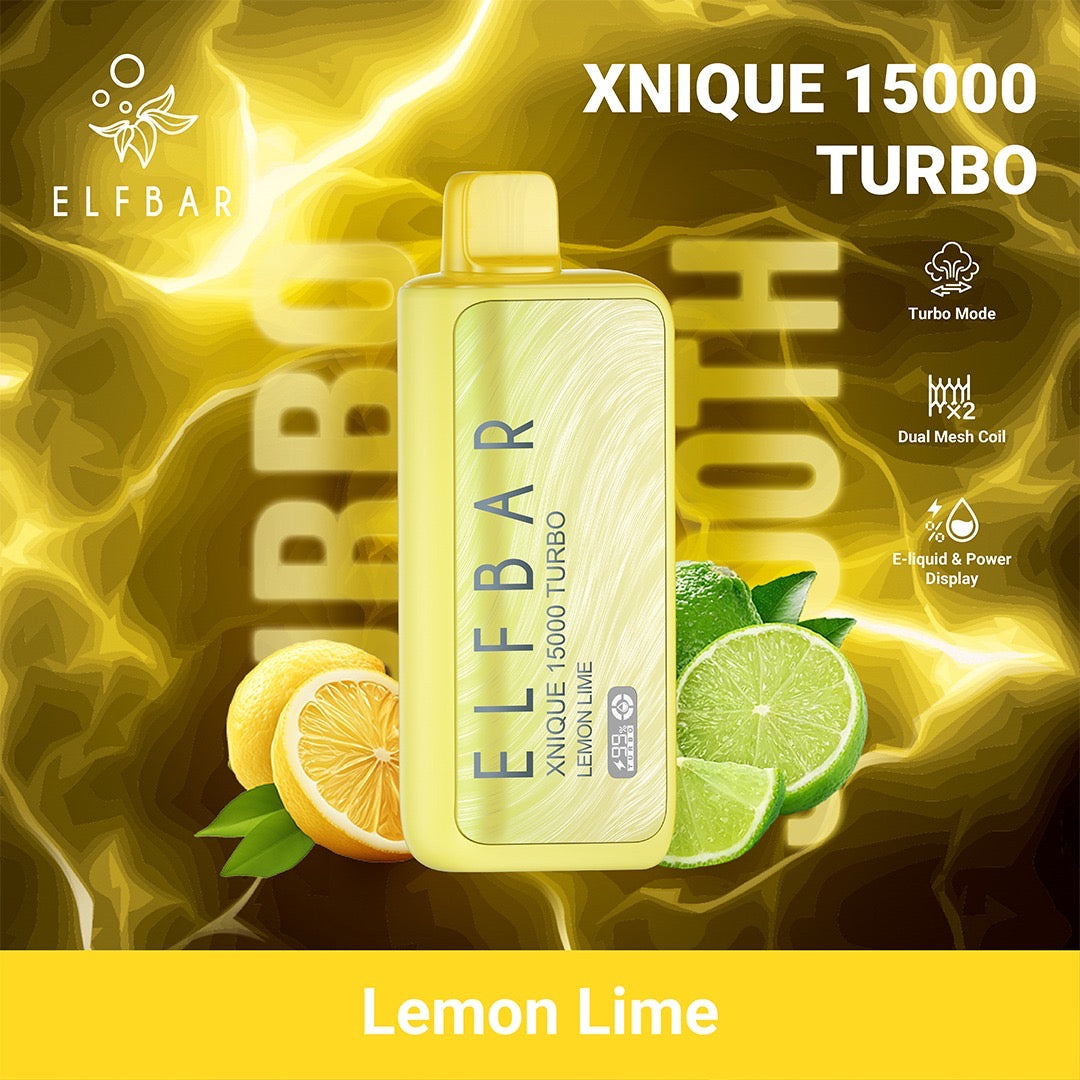 Elfbar Xnique Turbo 15.000 Lemon Lime