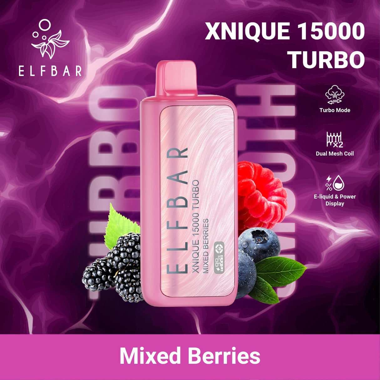 Elfbar Xnique Turbo 15.000 Mixed Berries