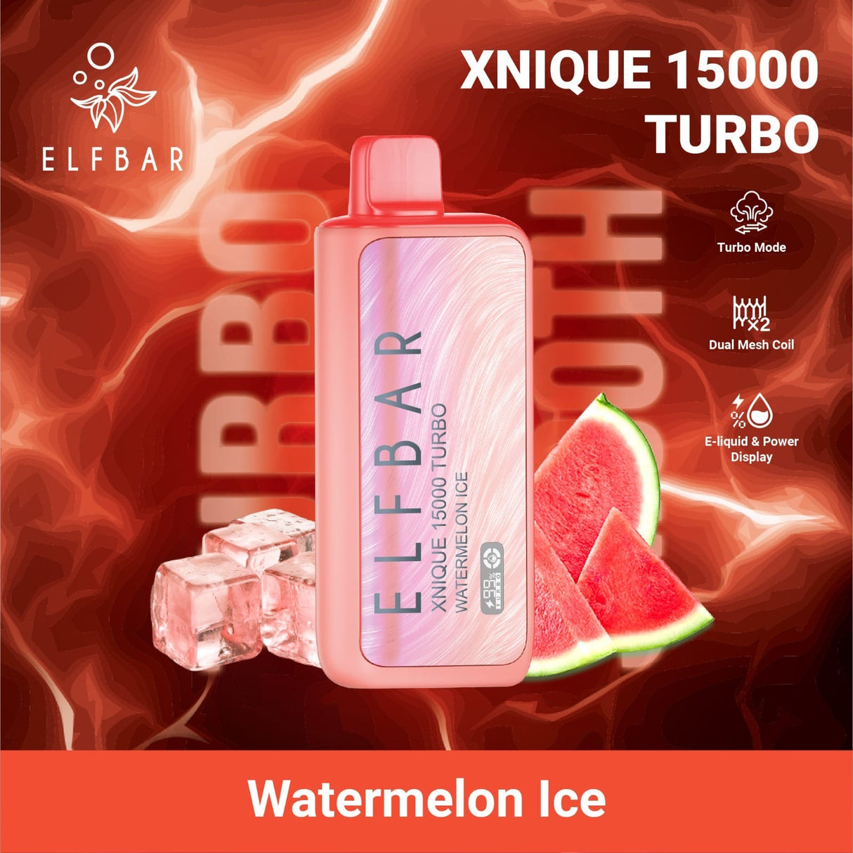 Elfbar Xnique Turbo 15.000 Watermelon Ice