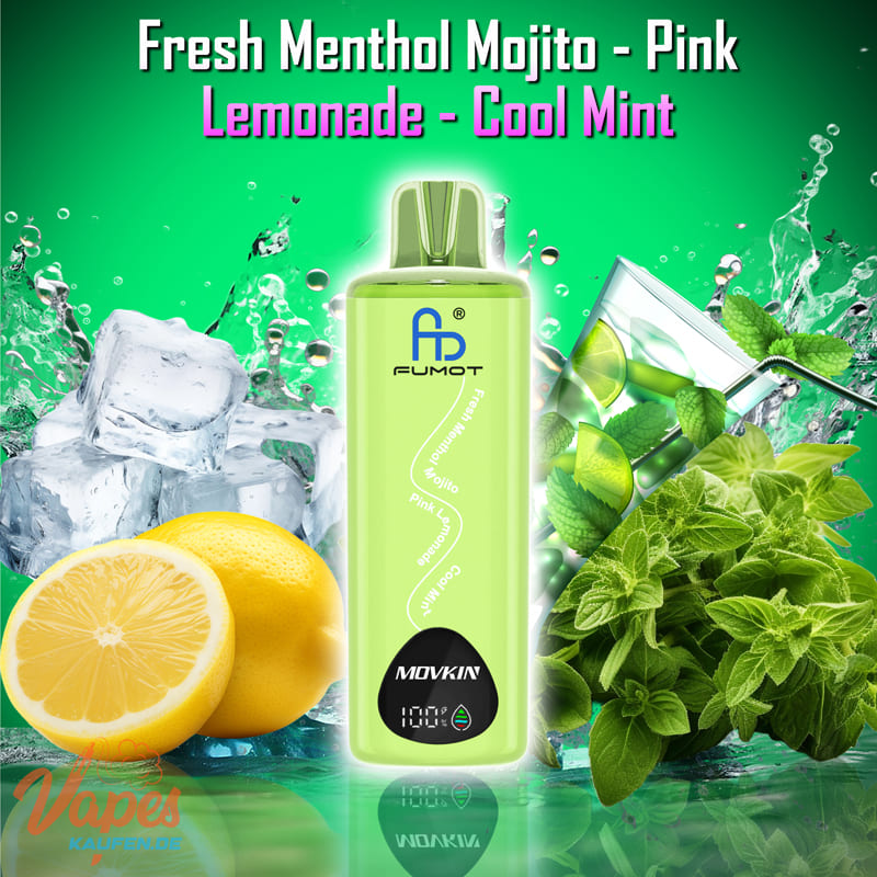 Fumot Eco 3in1 24k Fresh Menthol Mojito - Pink Lemonade - Cool Mint