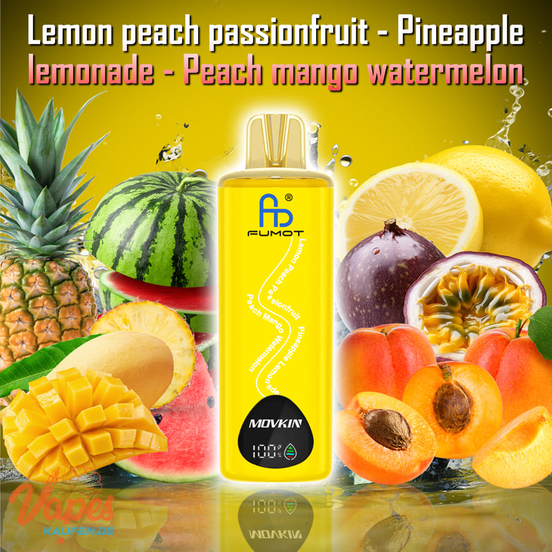 Fumot Eco 3in1 24k Lemon Peach Passionfruit - Pineapple Lemonade - Peach Mango Watermelon