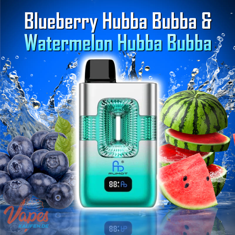 Fumot Randm 2in1 50k Blueberry Hubba Bubba & Watermelon Hubba Bubba