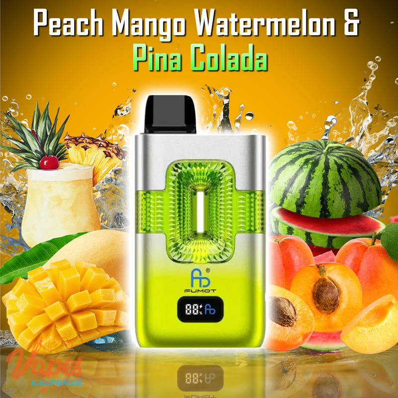Fumot Randm 2in1 50k Peach Mango Watermelon & Pina Colada