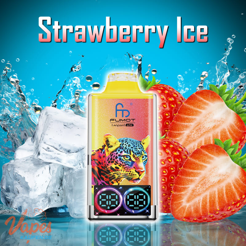 randm leopard 40000 strawberry ice