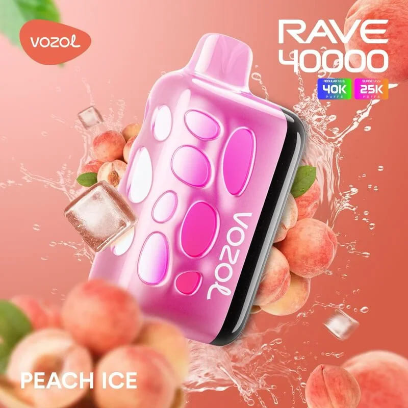 Vozol Rave 40.000 Peach Ice