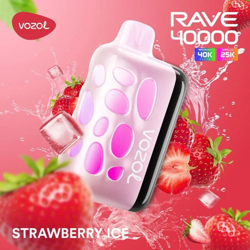 Vozol Rave 40.000 Strawberry Ice