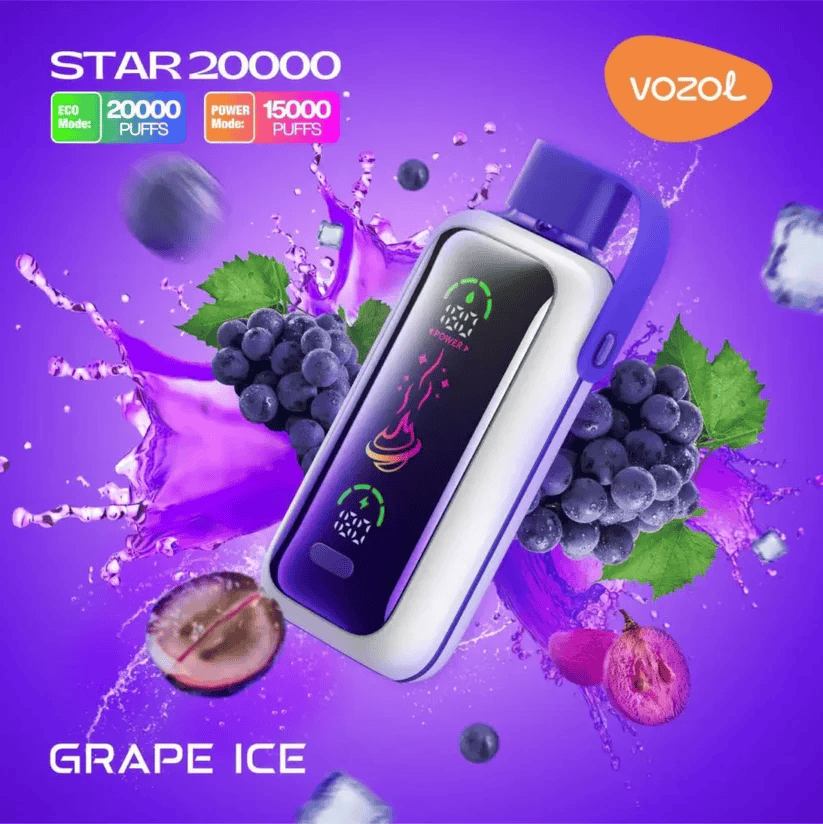 vozol star 20000 grape ice