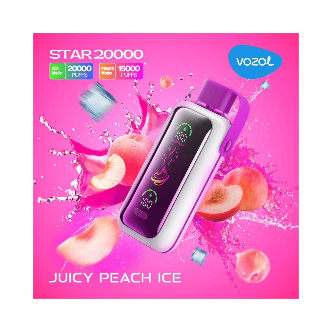 vozol star 20000 juicy peach ice