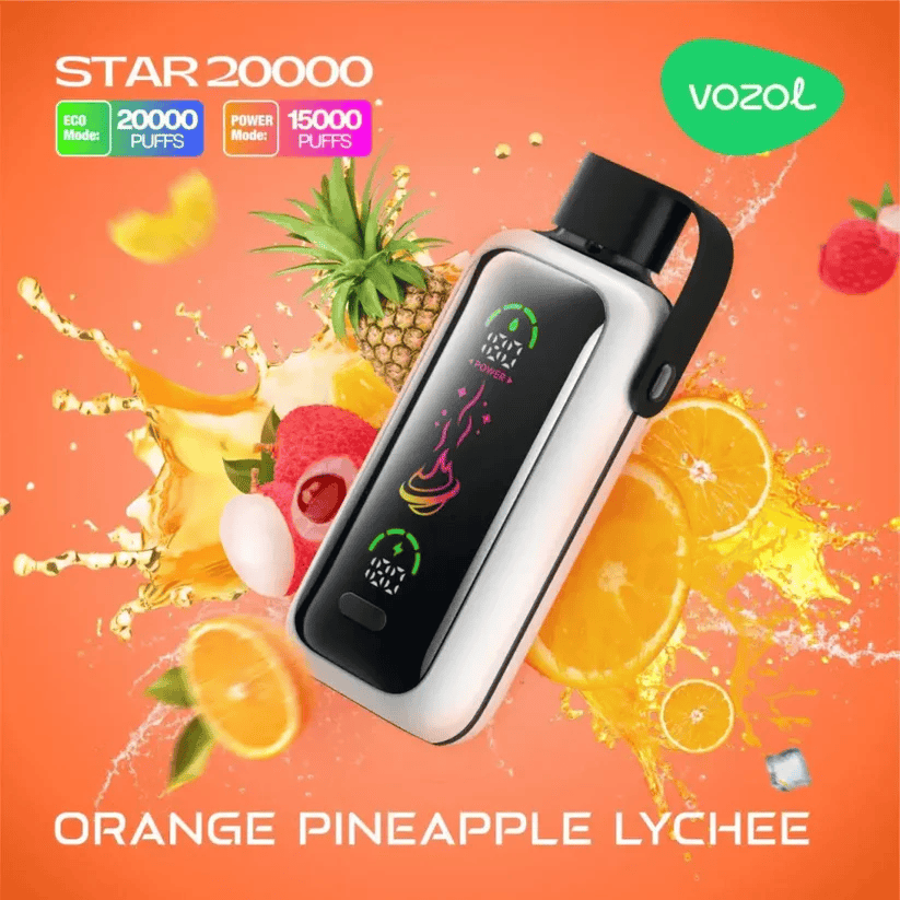 vozol star 20000 orange pineapple lychee
