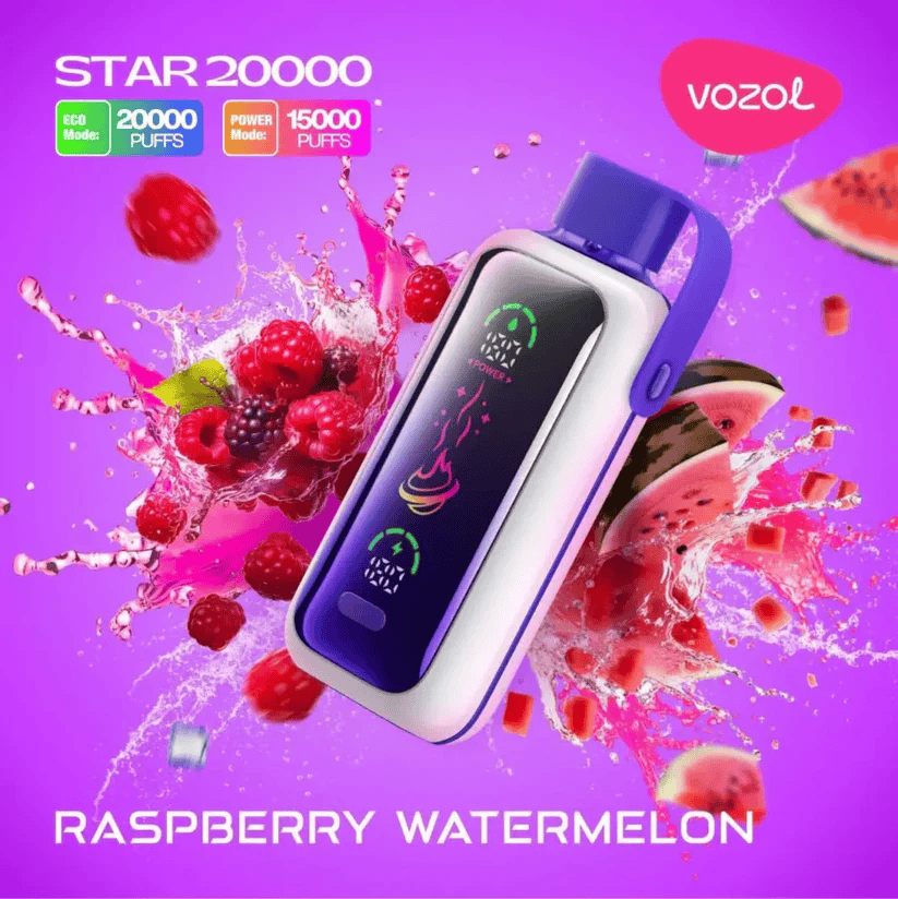 vozol star 20000 raspberry watermelon
