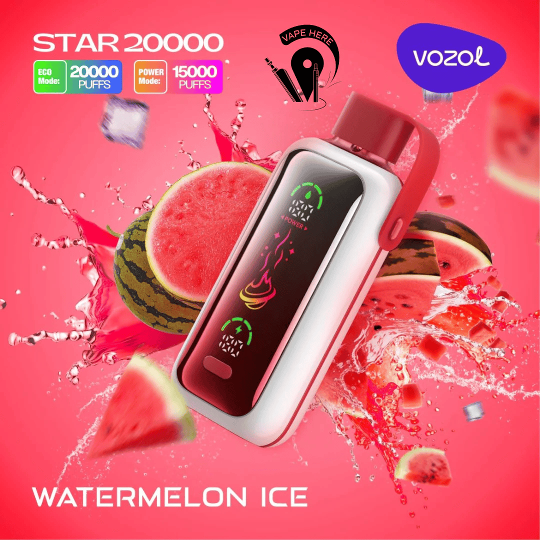 vozol star 20000 watermelon ice