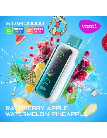 vozol star 20000 raspberry apple watermelon pineapple