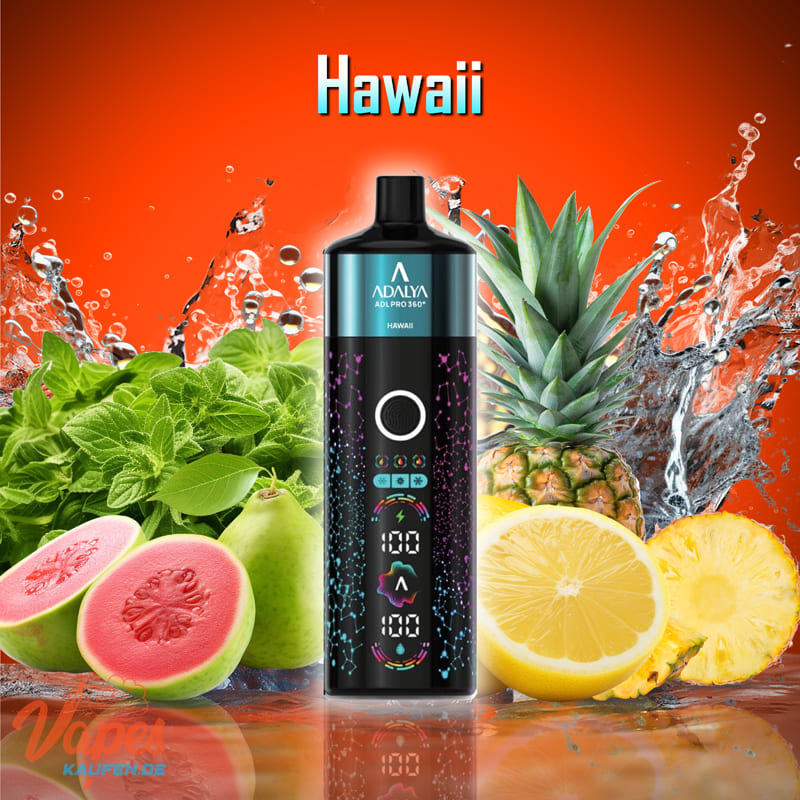 ADALYA EDITION 20K ADL PRO 360° Vape mit 2 % Nikotin – Geschmacksrichtung Hawaii