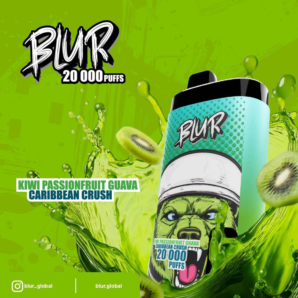 Blur Vape 20000 kiwi passion fruit guava caribbean crush