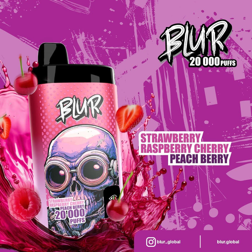 Blur Vape 20000 strawberry raspberry cherry peach berry