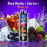 BLUR 30000 3in1 Vape mit 2 % Nikotin in den Sorten Black Mamba, Cola Ice und Black Ice